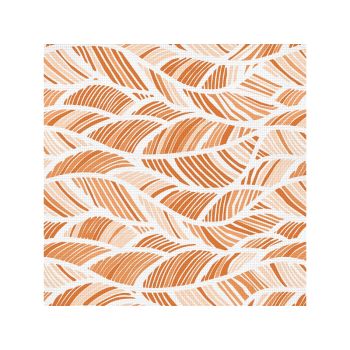 Коврик для ванной ПВХ шир. 65см х12м "V-line" Фотопечать 7107 leaves-orange "Листья оранжевые" *12