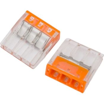 Клемма строительно-монтажная 3 конт.  0,5-2,5мм2 с пастой (в уп4шт) Б0043959 *1/20