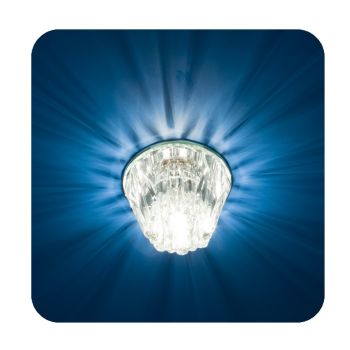 Светильник встраиваемый  Bohemia 220 14 70 декор. из огран.стекла G9 прозр. *1