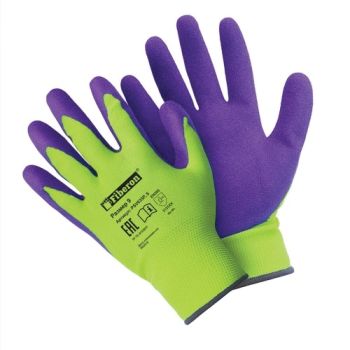 Перчатки рабочие полиэстер, с латекc. покр"Sandy Latex" р-р 9(L) Суперкомфорт PR-SL181"Fiberon"10/60