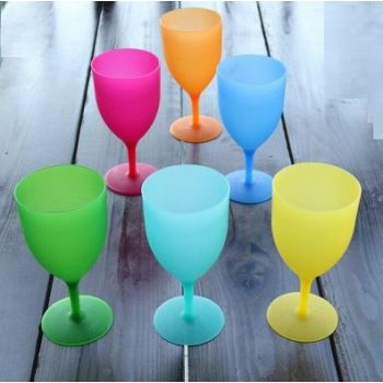 Бокал пластм. "Салют" 400мл, цвета: "микс" БС "ПластоС" *1/64