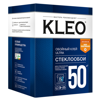 Клей для стеклообоев 500г ULTRA 50  KLEO  50м2  *1/12