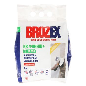 Шпаклевка полимерная WR 650 KR Финиш+  4 кг BROZEX *5/150