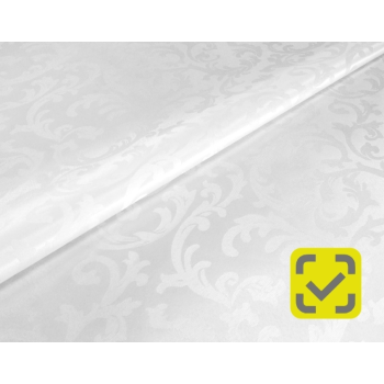 Скатерть тканенвая с TPU покрытием JACQUARD белая, 140*180см, мод. YM-T16C *1