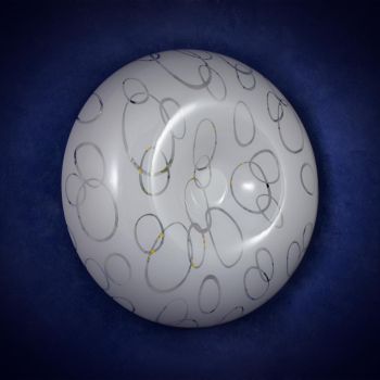 Светильник светодиодный акриловый 270мм 24W 8013/12W*2 3121 LED 3р(т.и хол.свет,смеш)б/п S=10м2VERNER LIGHTING *1/20