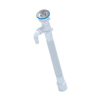 Сифон гофрированный 1 1/2"*40/50 (870-1670мм) с отводом для стиральной машин  АНИ G118  *1/40