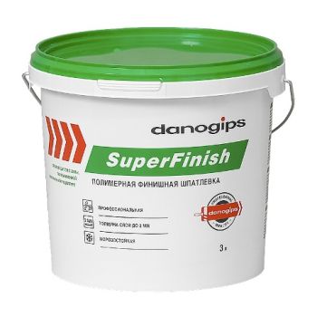 Шпатлевка полимерная финишная СуперФиниш ШИТРОК 5  кг (3л) Danogips *1/4/120