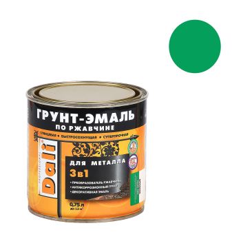Грунт-эмаль по ржавчине зеленая 0,75 л DALI RAL 6029 *1/6/576
