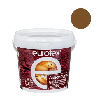Защитно-декоративное покрытие для древесины акриловое дуб 0,9 кг Eurotex *1/6/384