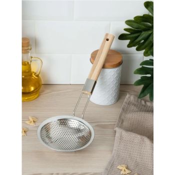 Сито фильтровальное с длинн. ручкой нерж./дерево д.140мм крупн.яч. AST-005-Д94-14 "ASTELL" *1/200