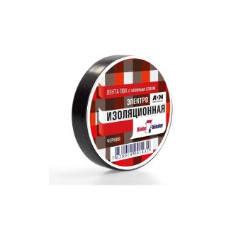 Изолента ПВХ 15мм х 20м ЧЕРНАЯ Klebebander 506 *8/200