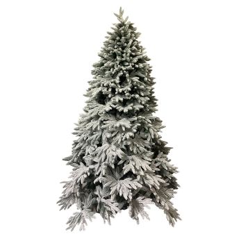 Елка  искусственная пластиковая "Саратовская" заснеженная 2,1м литая *1