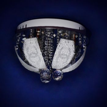 Люстра Y0596/3+3 CH Е14 3*40Вт +3*3Вт ( h=200; d=300)  VERNER LIGHTING *1