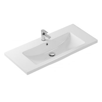 Раковина COMO 100 встраиваемая, с 1 отв, белый S-UM-COM100/1 Cersanit *1