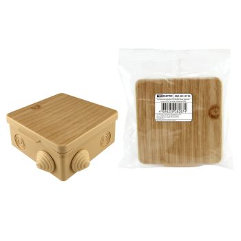 Коробка распаячная 7 вх. ОП 80х80х50мм  IP54 сосна TDM SQ1401-0712 инд. штр-код *1/32