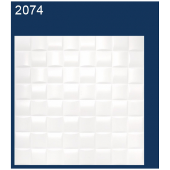 Потолок полистирол СОЛИД  (белый) 2074   (уп = 2 м2 )  *16