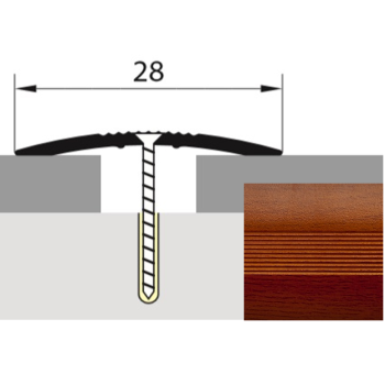 Порог-стык 28*1800мм вишня деревенская Русский профиль *1/10