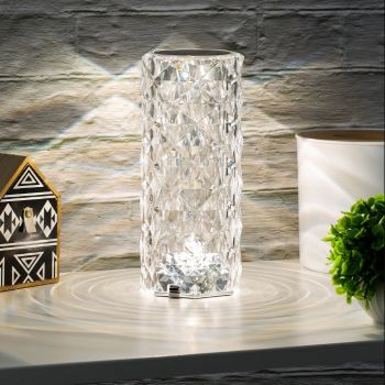 Светильник настольн. Старт Crystal Rosei (светодиодный 5Вт) белый 220В*1/20