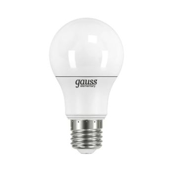 Лампа светодиодная 7W Е27 груша 3.0K холодный A60 520лм Elementary 23217A *10/50