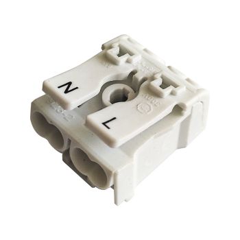 Клемма соединительная пружинная КСП2-L+N 16А с монтаж. ножками SBE-sc-2  *1/50