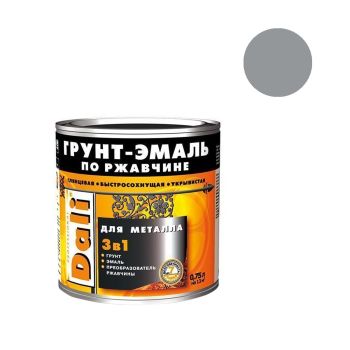 Грунт-эмаль по ржавчине серая 0,75 л DALI RAL 7004  *1/6/576
