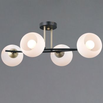 Светильник потолочный IL0798-4CSQ-25 BK AB TRENTO 4*40W E14 S=24м2  *1