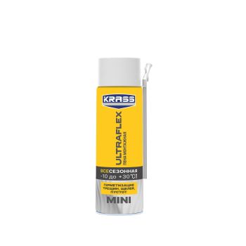 Пена монтажная бытовая 250мл/     всесезонная KRASS Ultraflex Mini до 15 л *12/468