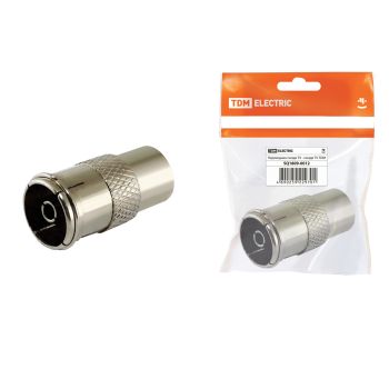 Переходник TV гнездо TV - гнездо TV  TDM SQ1809-0012  инд шк  *10/100
