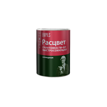 Грунтовка ГФ-021 красно-коричневая 2,5 кг Расцвет быстросохнущая *1/6/210