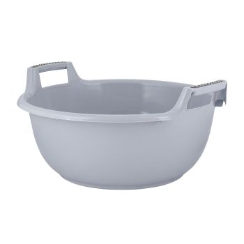 Таз пластм.  9л с ручками Серый шторм арт.PT294020025 ("Plast Team") *1/20