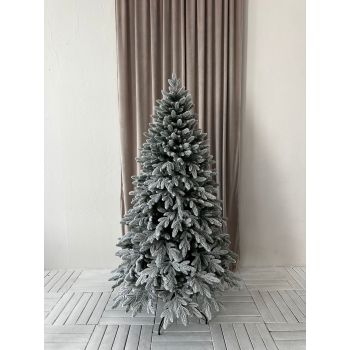 Елка  искусственная пластиковая "Тюменская" заснеженная 2,1м литая *1