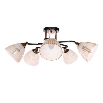 Люстра A3938/5 FGD+ВК Е27 5*40Вт ( h=250; d=660) S=30м2  VERNER LIGHTING *1