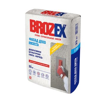 Штукатурка декоративная FS 3003 Шагрень Фасад Деко 25 кг белый BROZEX *1/56