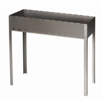 Мангал металл. сборный АлМЕТ большой 717х286х705мм, сталь 1,4 мм, без шампуров *1