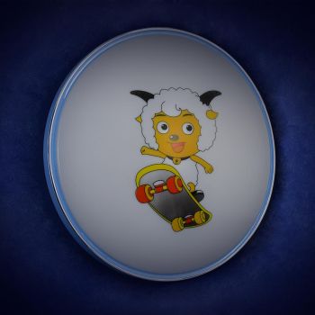 Светильник светодиодный акриловый 400мм 48W 8103/24W*2 02 BLU голубLED3р(т.и х.свет,смеш)S=10м2VERNER LIGHTING *1/10