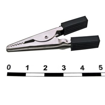 Зажим "крокодил" ЗК 10А 50мм черный (10шт) TDM SQ0541-0010  *1/10/200