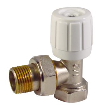 Клапан радиаторный регулирующий угловой 1/2"(Ø15) М/П CTM CARAVH12 *1/15