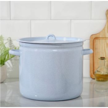 Кастрюля эмалированная12,0л d260мм крышка с металл.ручк., без деколи С-1624 *1/2