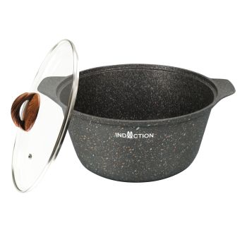 Кастрюля алюмин. антипригарная "Kukmara" "Granit Ultra INDUCTION"original 4,0л Ст.кр. кгои43а *1/3