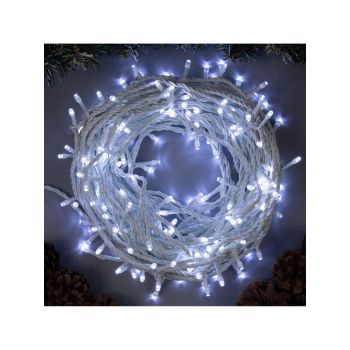 Гирлянда Нить 20м 200LED белый 8 режимов белая нить уличная 220V IP44 3584144  *1/36