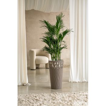 Кашпо пластм. "Winds" высокое 40л d верха 340мм h630мм со встав.18,7л Фран. платан IG652210105 *1/4