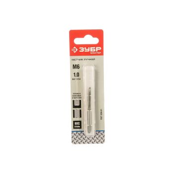 Метчик ручной  М6х1,0мм, сталь 9ХС ЗУБР *1/10/100