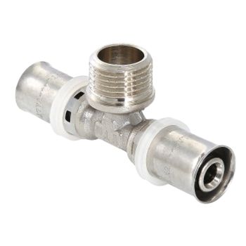 Тройник переходной 20х3/4"(Ø20)х20 пресс/папа VALTEC 233 *1/10
