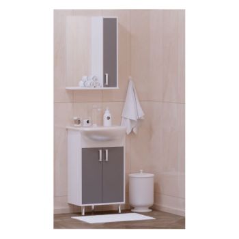 Зеркало-шкаф /Korall/ "Колор 50" серый (АНАЛОГ ДА747) *1/10***