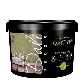 Краска акриловая декоративная 15 кг Фактура DALI-DEKOR *1/44