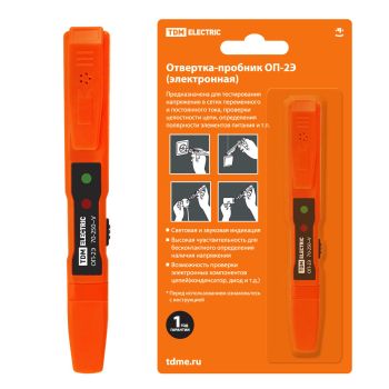 Отвертка-пробник (индикатор) ОП-2Э " TDM SQ0501-0001  *1/8/200