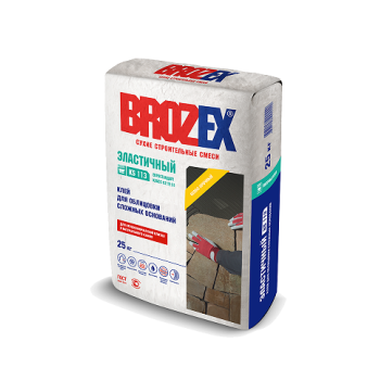 Клей для плитки KS 113 ЭЛАСТИЧНЫЙ 25 кг BROZEX класс C2 TE S1 *1/56