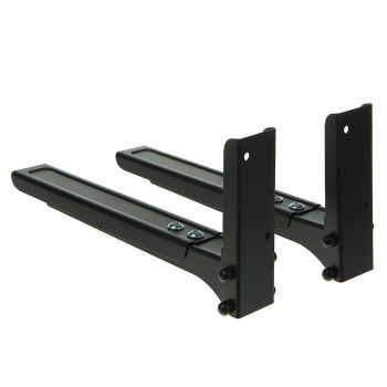 Кронштейн 02М, для микроволновой печи, регулируемый, до 40 кг, 300-420 мм, черный *1
