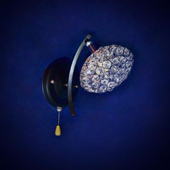 Бра N2281/1W ВК+CH E27 1*40Вт (200*200*130)  VERNER LIGHTING *1