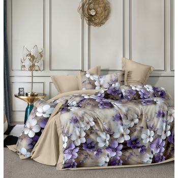 Постельное белье 2сп-М сатин Орхидея 2641, наволочки 70*70 - 2шт *1/6